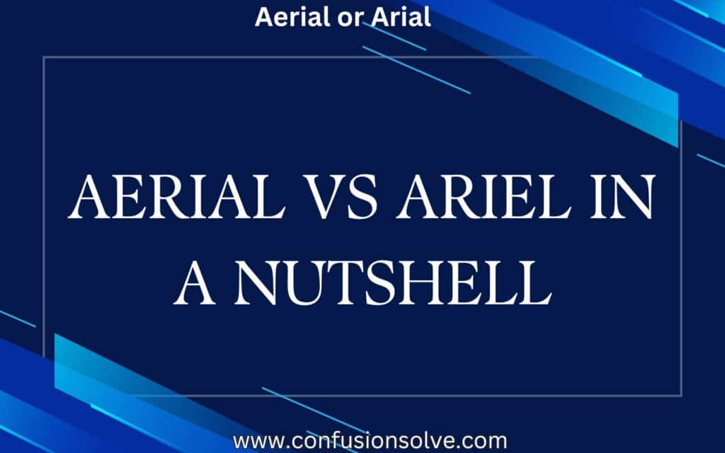 aerial or arial