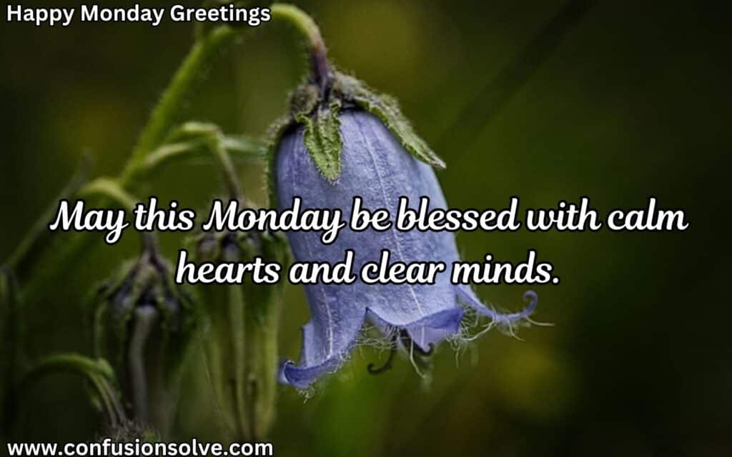 Monday Prayers