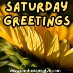 Saturday greetings