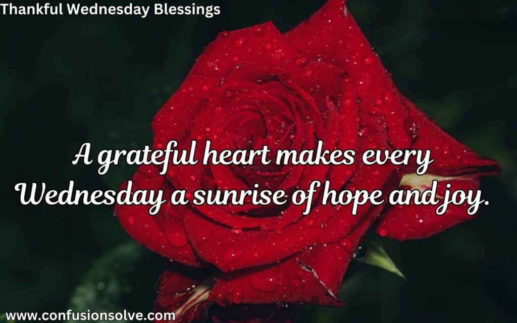 Wednesday blessings