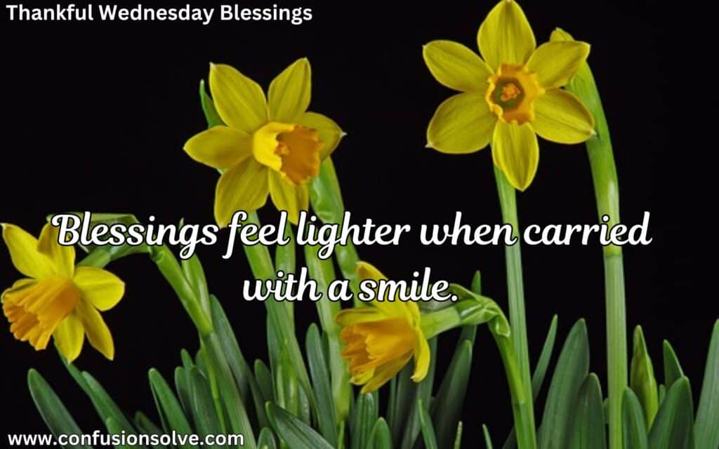 Positive Wednesday blessings