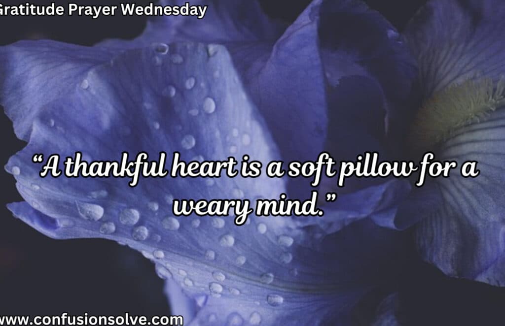 thankfulness prayers