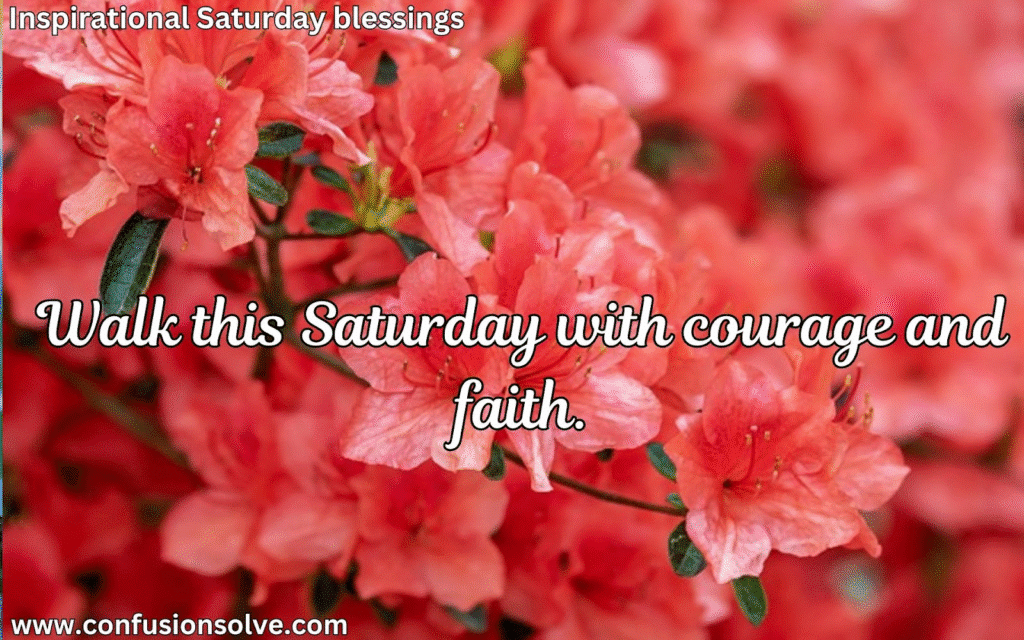 Saturday morning blessings