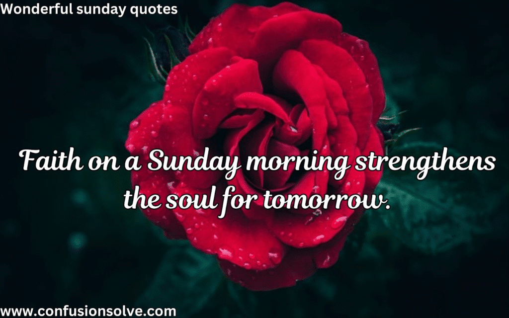 Relaxing Sunday quotes