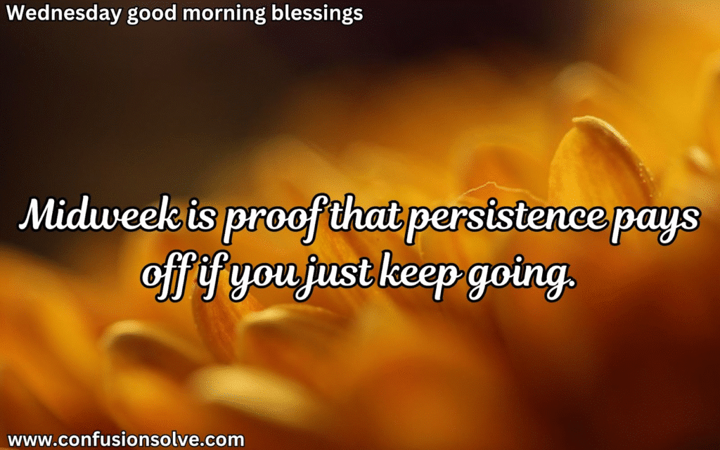 Wednesday blessings