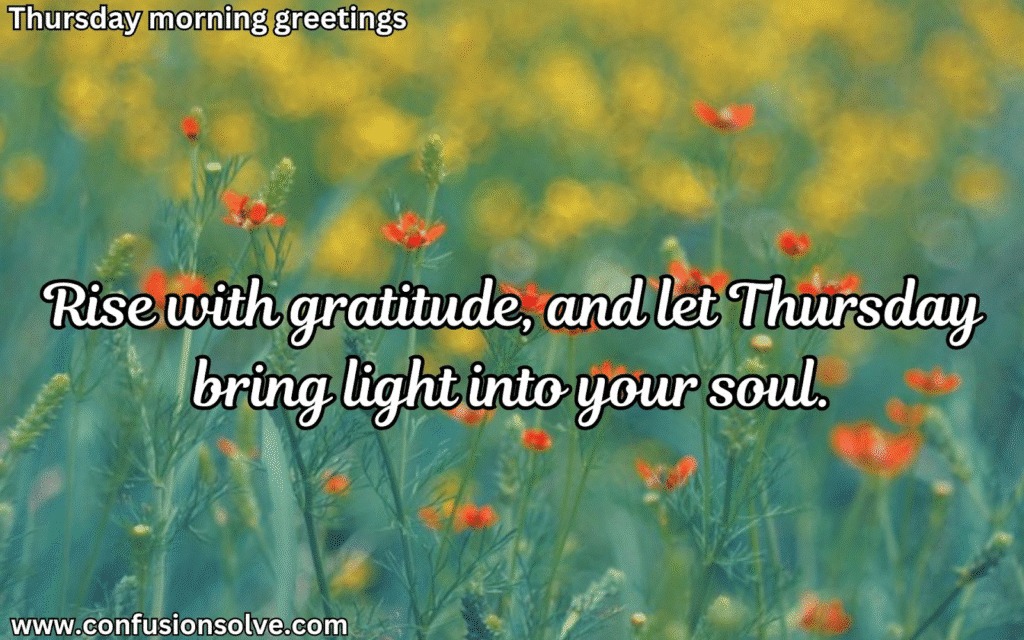 Good Morning Thursday Messages