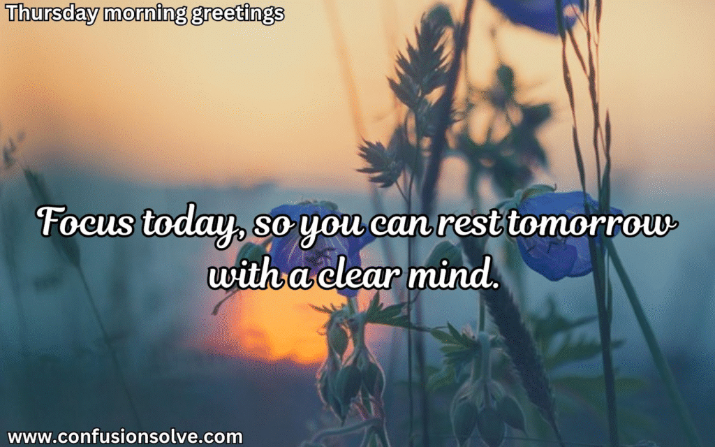 Thursday Productivity Messages
