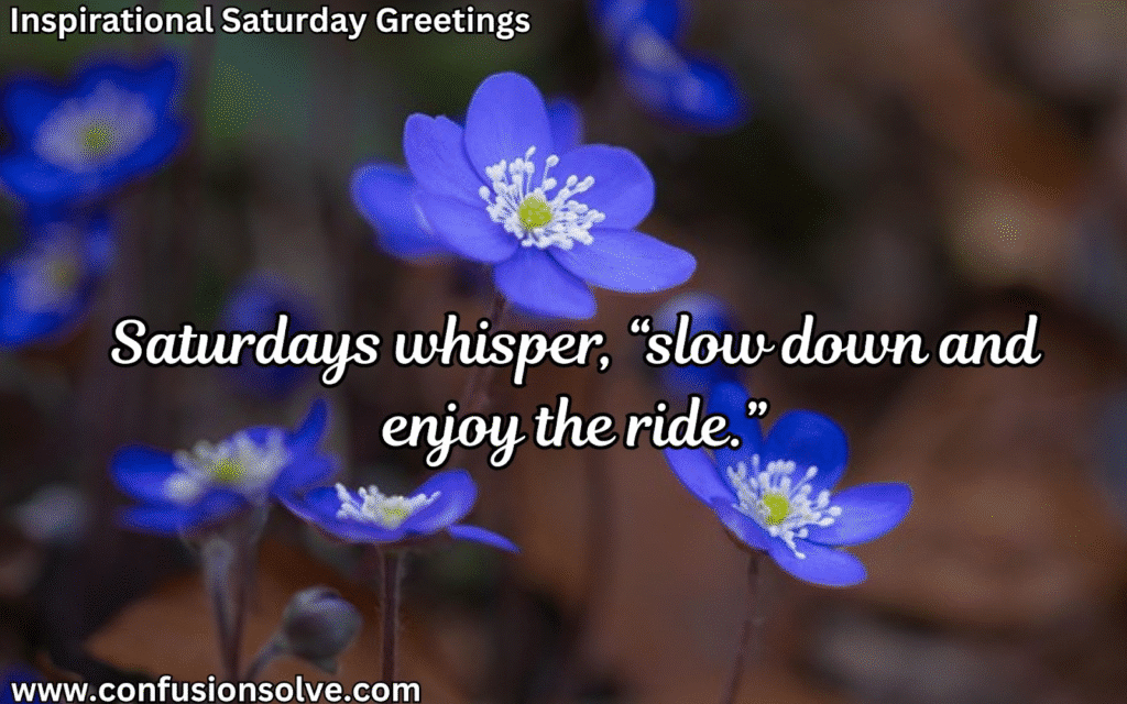 Saturday inspiration quotes