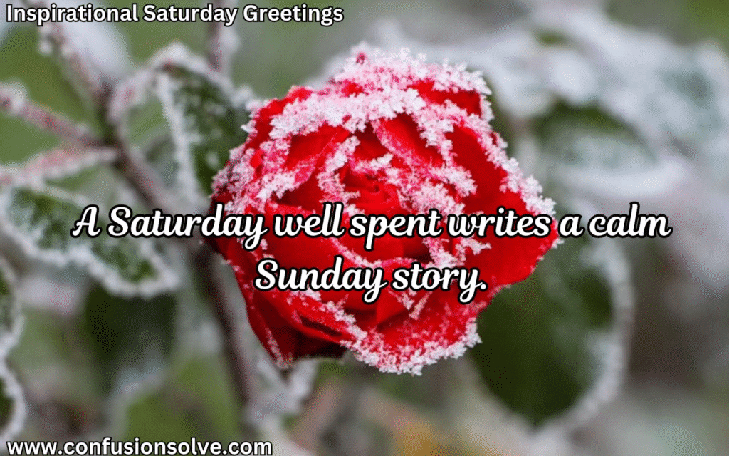 Saturday positive quotes
