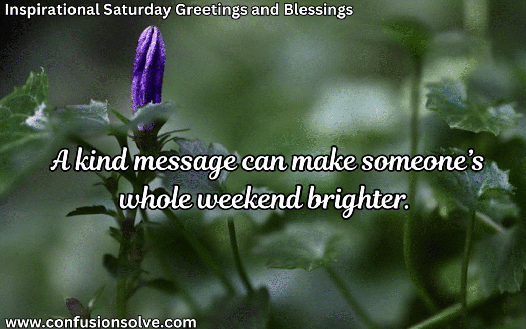 Happy Saturday wishes