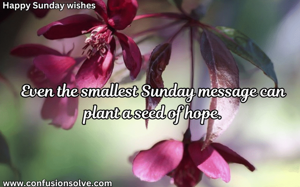 Sunday love messages