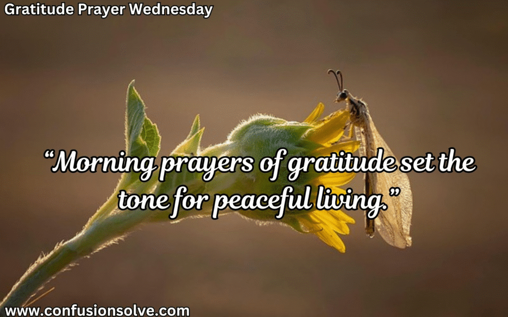 gratitude prayers
