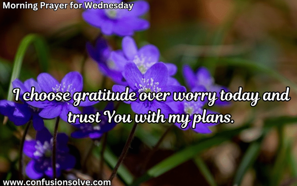 Wednesday prayers