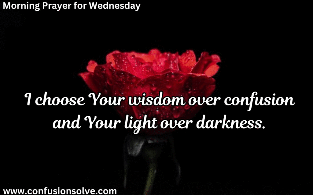 Wednesday morning prayer