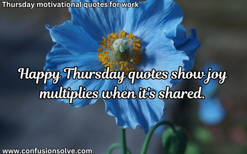 Inspirational Thursday quotes