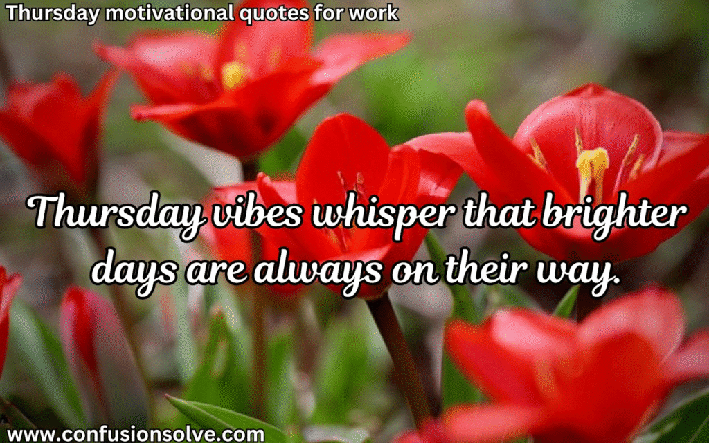 Thursday sayings