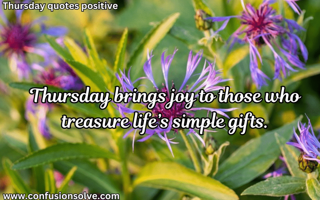 Positive Thursday quotes