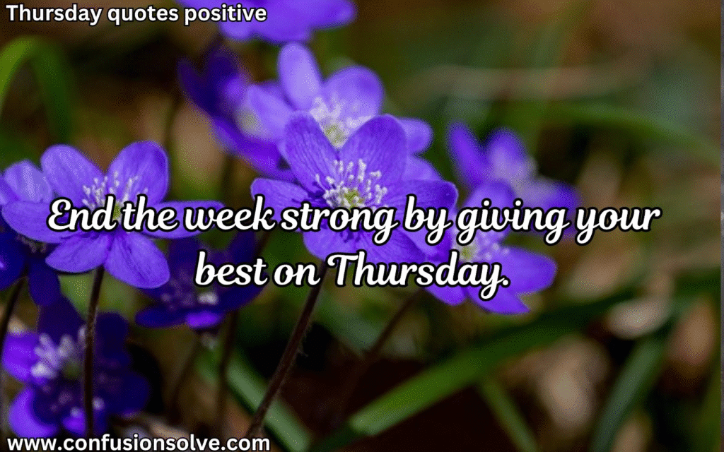 Thursday sayings