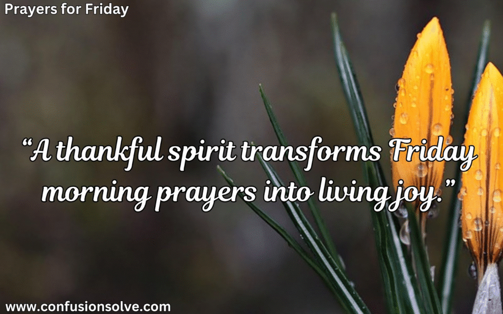Friday prayers and blessings