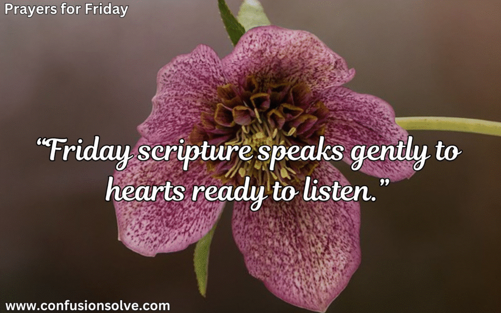 Morning prayer for Friday