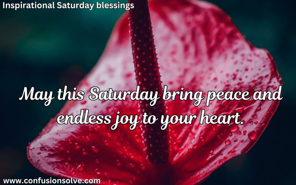 Saturday blessings