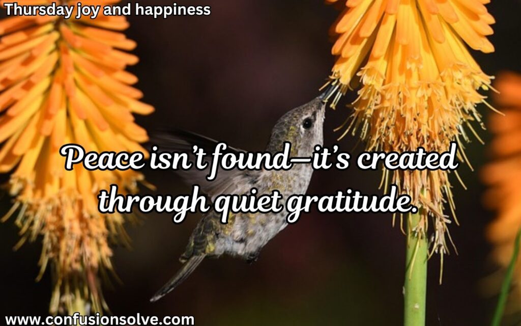 Thursday morning blessings