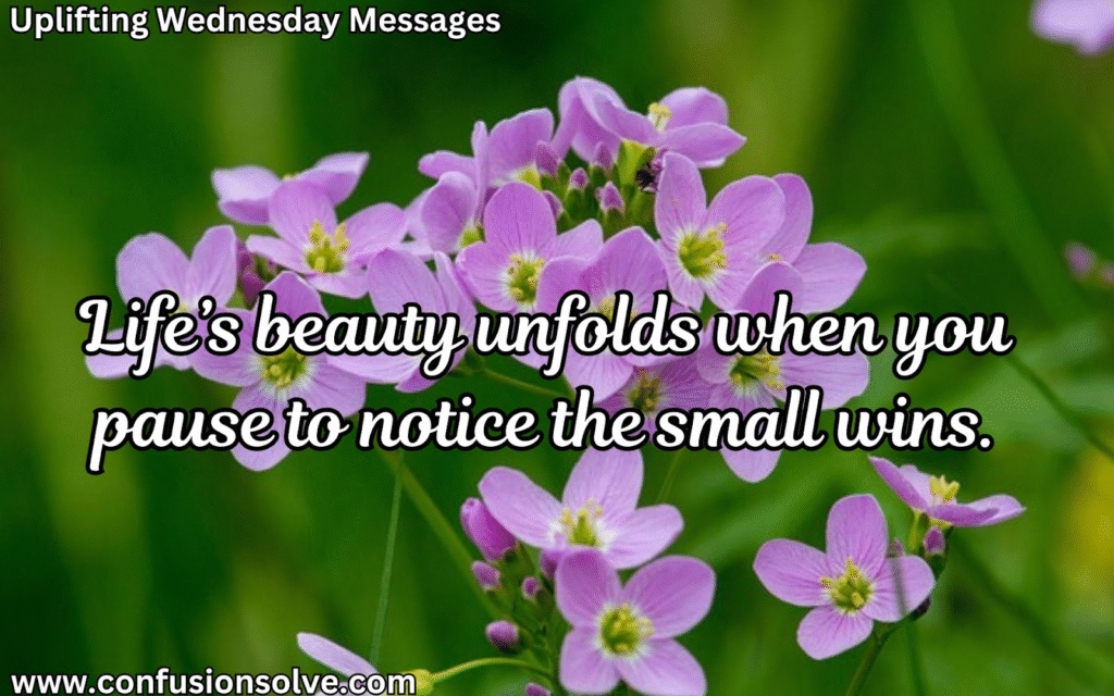 Wednesday morning messages