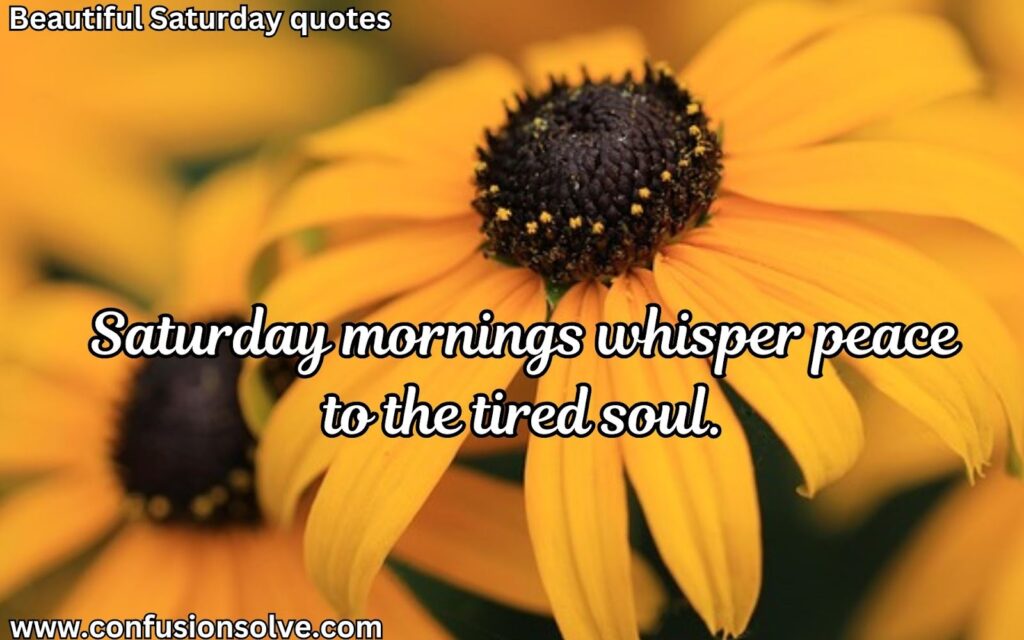 Saturday quotes
