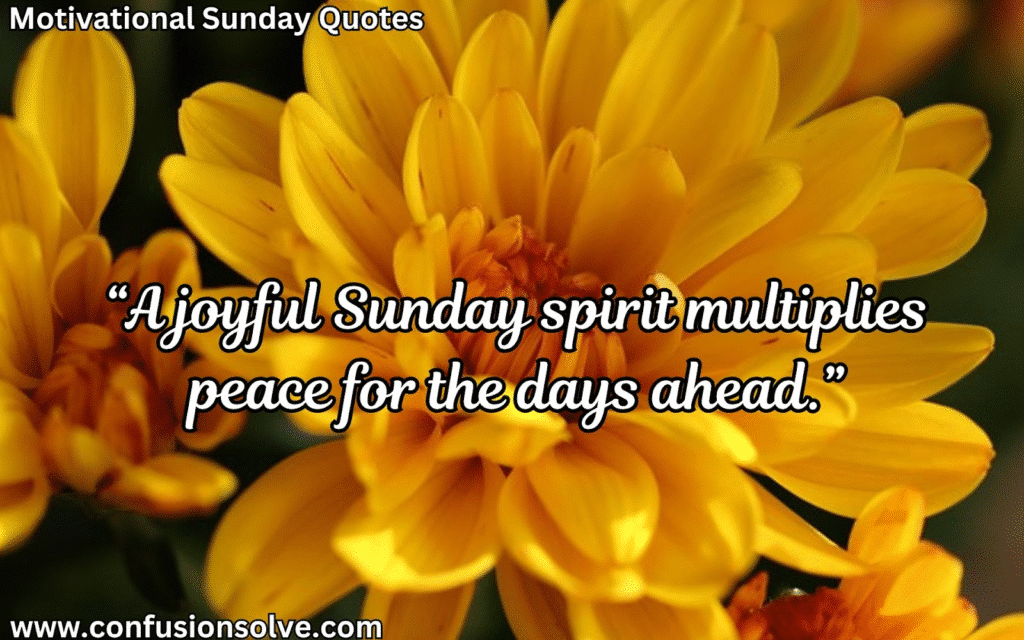 Positive Sunday quotes